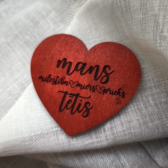 Sarkans koka magnēts - Labakais tētis